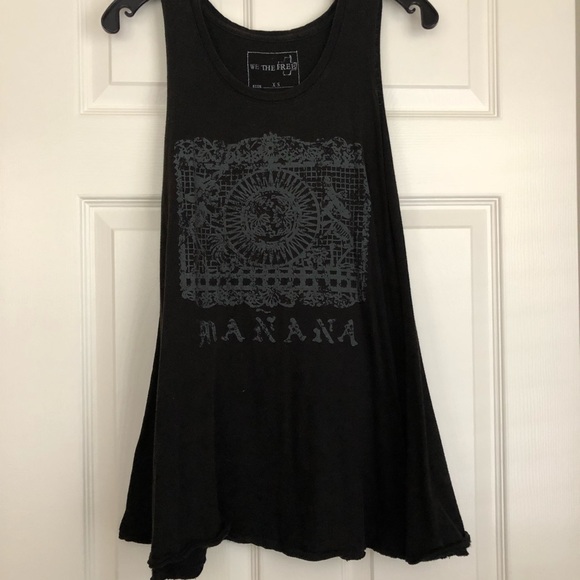 Black free people tank top “Mañana” - Picture 1 of 2